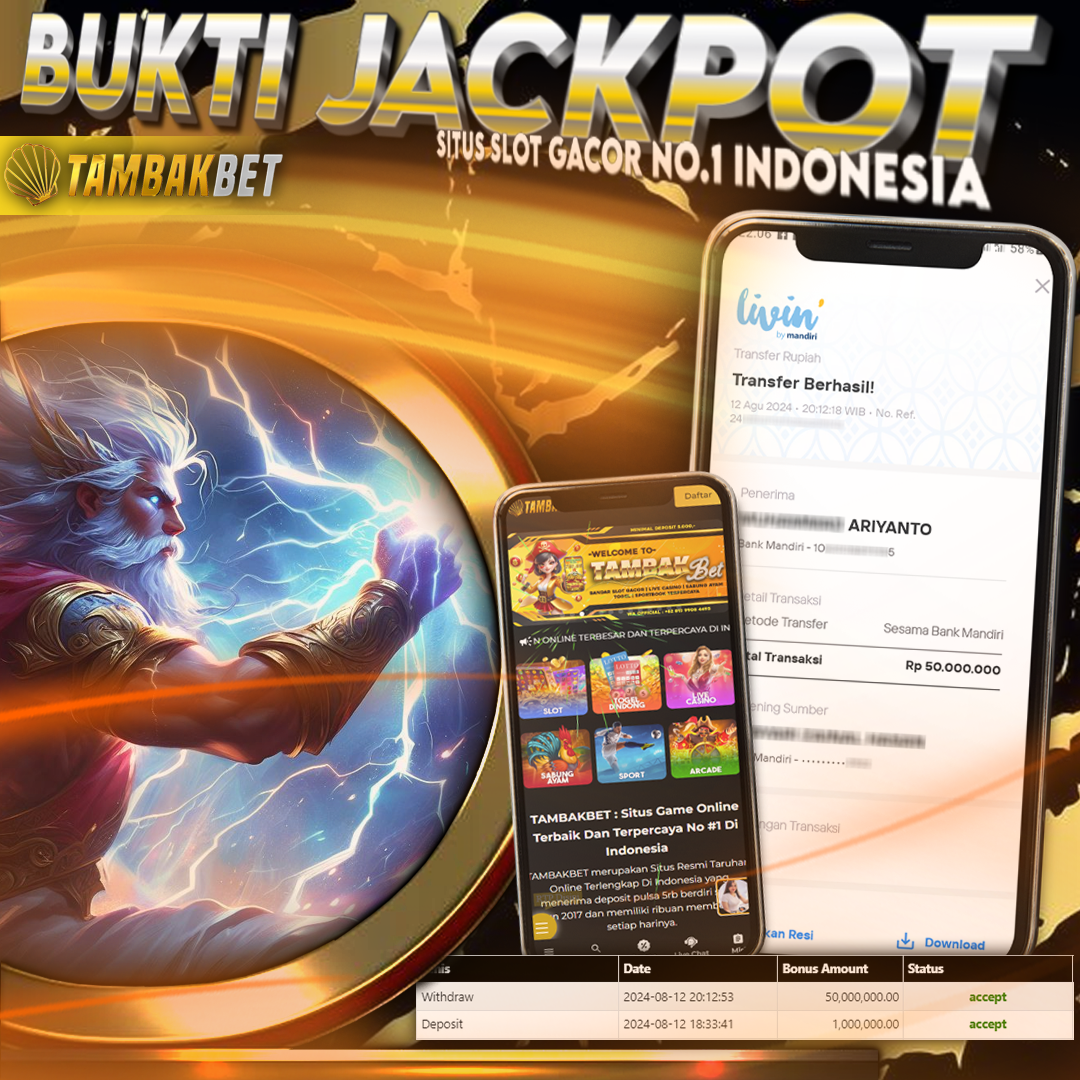 BUKTI JACKPOT SLOT T AMBAKBET